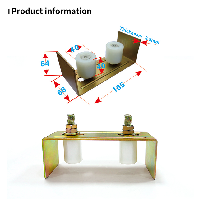 Großhandel für Schiebetür-Nylonrad-Set, 2 Rollen, Schiebetür-Zubehör, Hardware